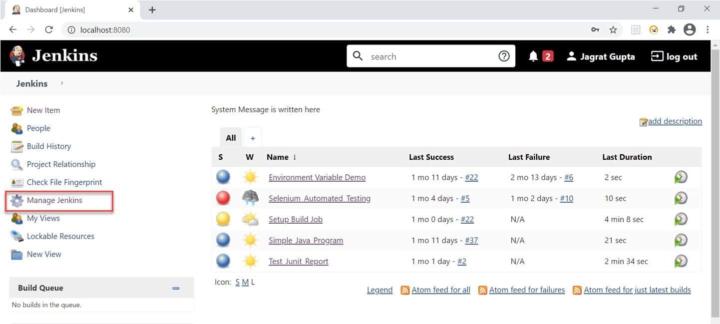 manage-jenkins-what-are-the-different-configurations-and-options